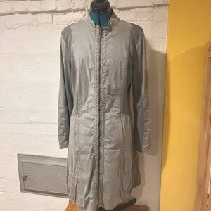 olive green long sleeve zippered dress